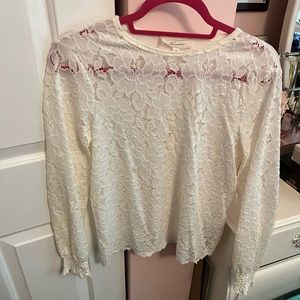 Small White Lace Blouse